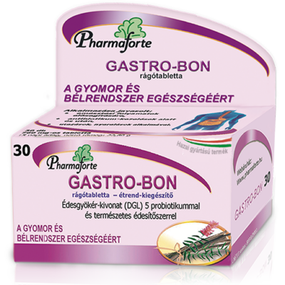 Gastro-Bon édesgyökérkivonat a gyomor támogatására savas visszafolyás esetén